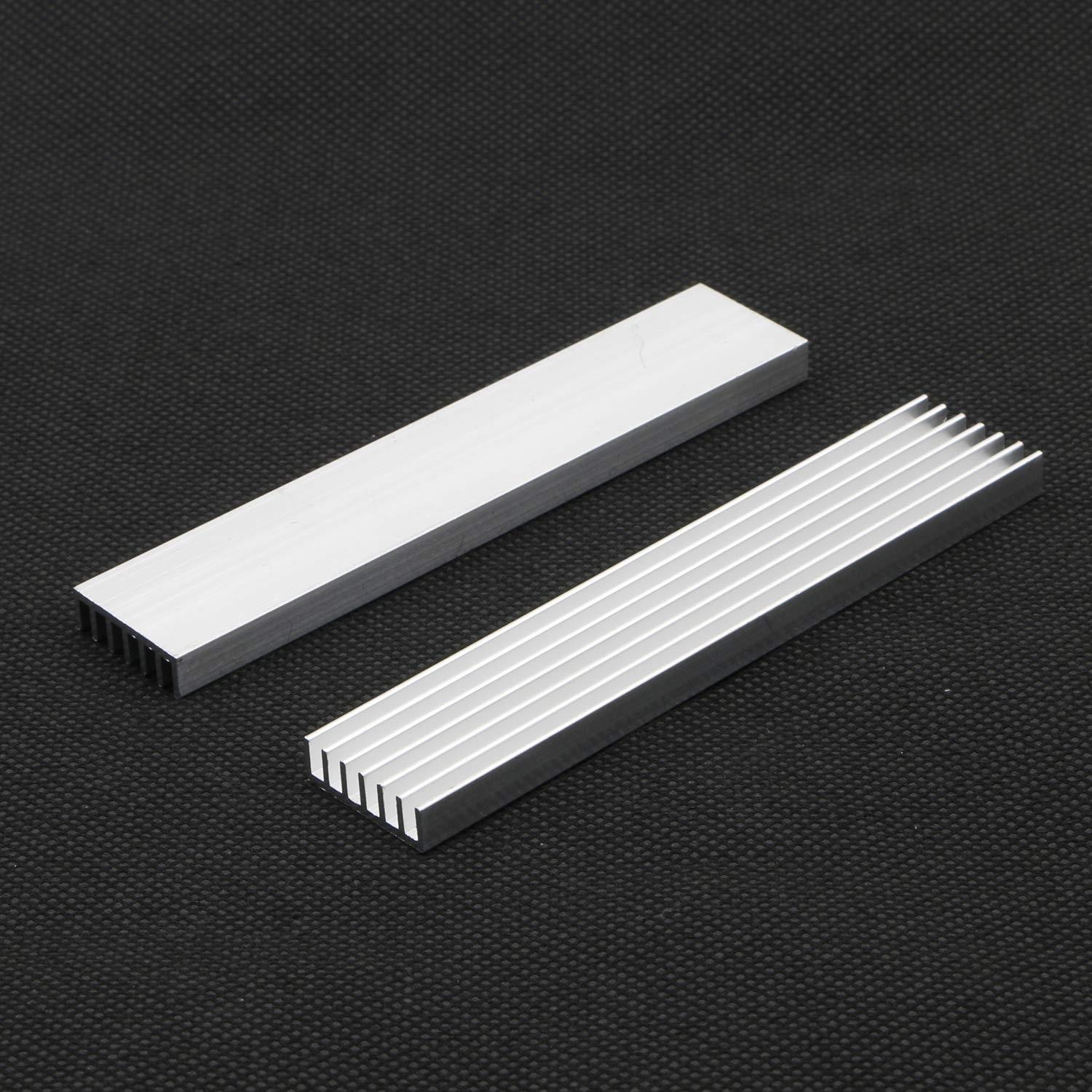 100X20X6mm Aluminum Cooling Heatsink [2pcs Pack]