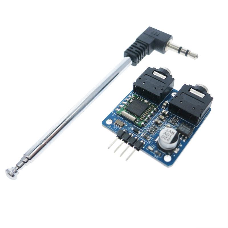 TEA5767 FM Stereo Radio Module, with Free Cable Antenna for 76-108MHZ