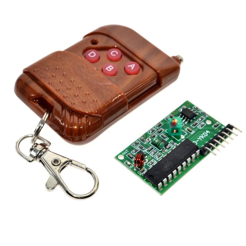 IC 2262/2272 4 Channel 315/433MHZ Key Wireless Remote Control Kits Receiver module For arduino