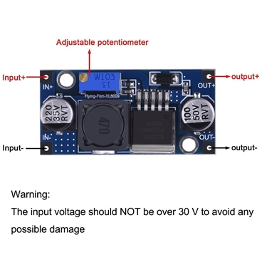 XL6009 DC-DC Step Up Power Supply Booster Module