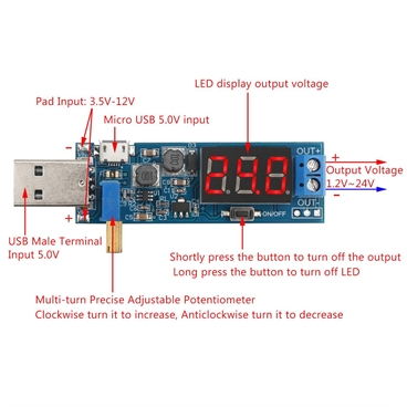 Buck Boost Voltage Regulator Module