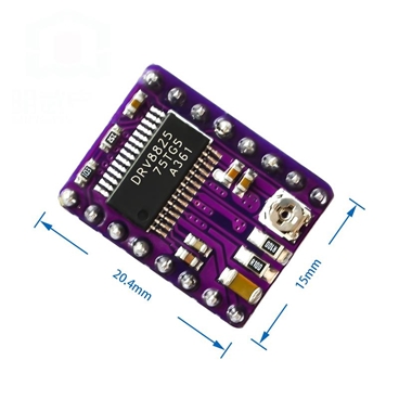 DRV8825 stepper motor drive with heat sink