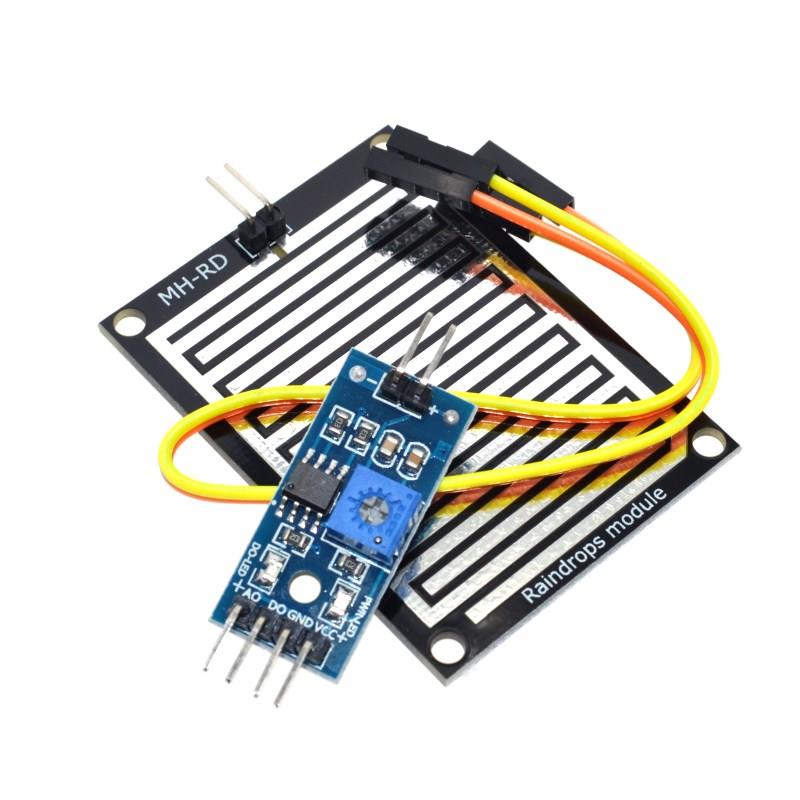 3.3~5V Rain Raindrops Detection Sensor Weather Humidity Module For Arduino