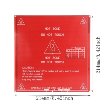 3D Printer PCB Heatbed MK2B Board 12/24V Dual Power Hot Plate Module