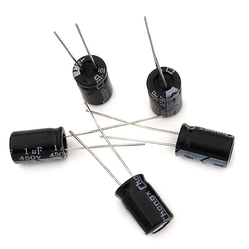 1μF 450V Aluminum Electrolytic Capacitors 1uF[10pcs pack]