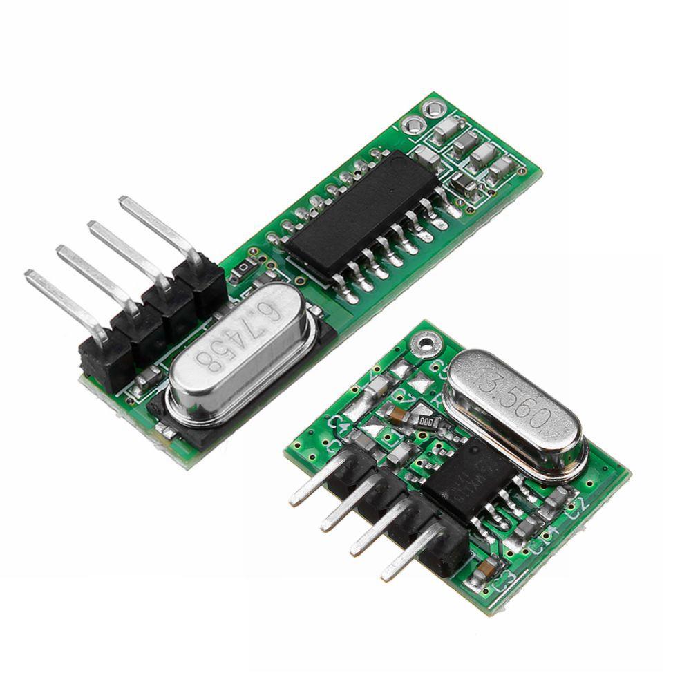 433Mhz RF Wireless WL102 Superheterodyne Receiver and WL101 Transmitter with Antenna Kit