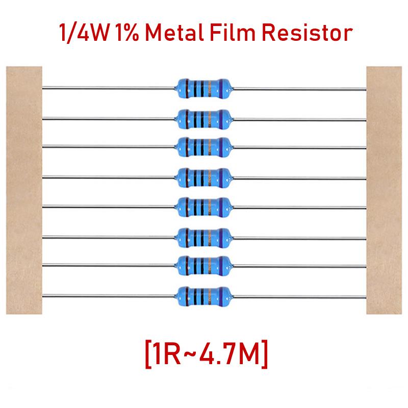 1/4W Metal Film Resistor [100pcs Pack]