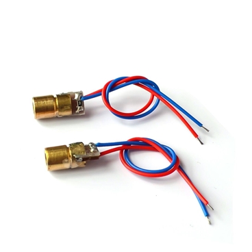 650nm 6mm Laser Dot Diode with Cable [2pcs Pack]