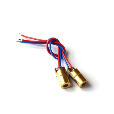 650nm 6mm Laser Dot Diode with Cable [2pcs Pack]