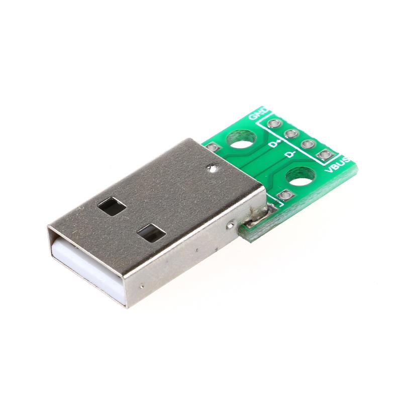 Type A USB Male To DIP 2.54MM PCB Board Power Supply DIY Adapter Converter Module 4 pin For Arduino