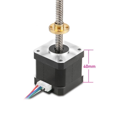 Nema17 Stepper Motor With 300mm Stainless Steel Lead Screw T8 Nut For 3D Printer CNC Part