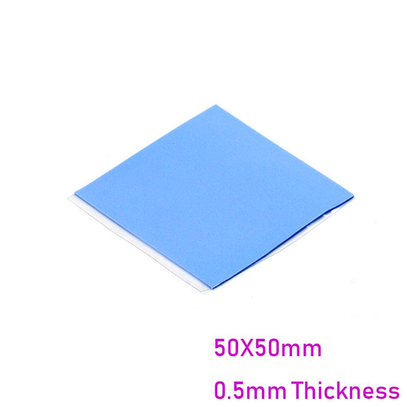 50X50mm 0.5mm Thickness Heatsink Cooling Conductive Silicone Thermal Pad [8pcs Pack]
