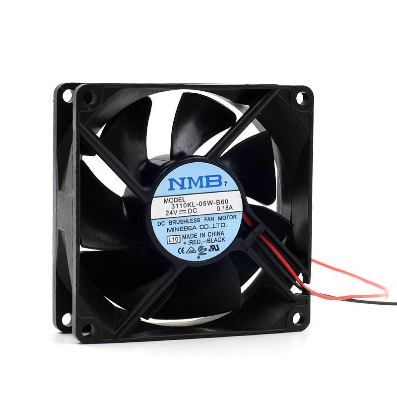 8025 DC24V 80X80X25mm Double Ball Bearing Fan