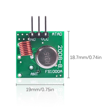 433Mhz RF Transmitter Module With Receiver Kit