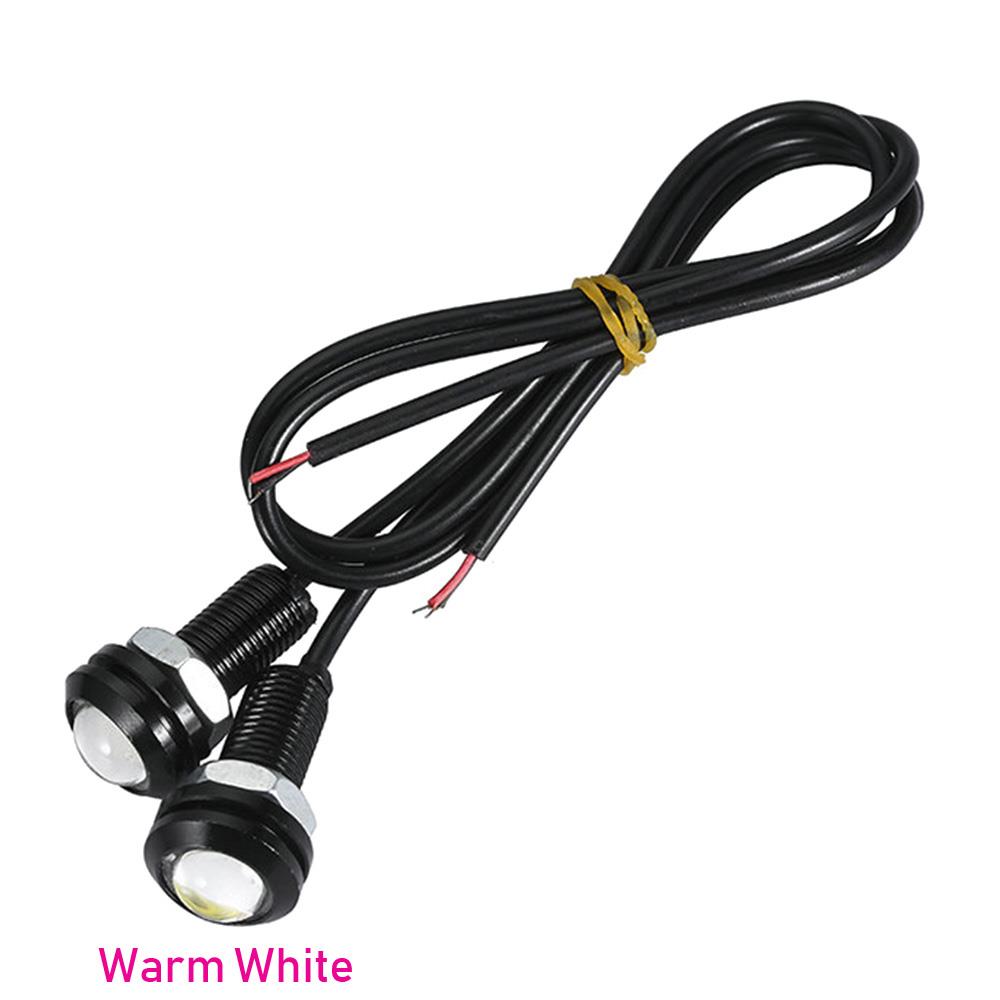 18MM Warm White Fog Reverse Eagle Eye Light LED Lamp [2pcs Pack]