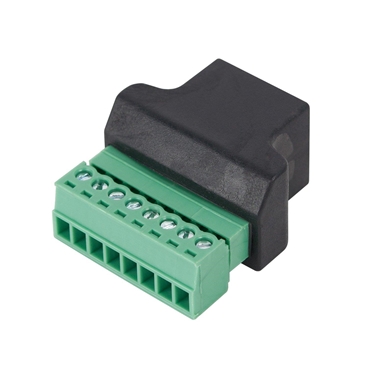 RJ45 Female To 8 Pin Screw Term Block Terminal Connector