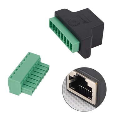 RJ45 Female To 8 Pin Screw Term Block Terminal Connector