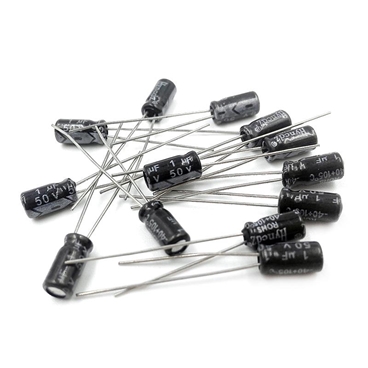 1μF 50V Aluminum Electrolytic Capacitors 1uF[10pcs pack]