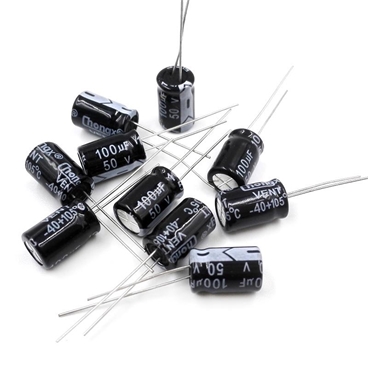 100μF 50V Aluminum Electrolytic Capacitors 100uF[10pcs pack]