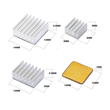 Raspberry Pi 4 Heatsink Kit [5pcs/Set]