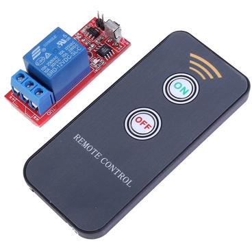 12V 1 Channel IR Remote Control Relay Module Power Switch Self Locking