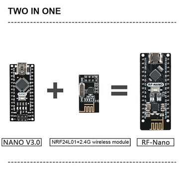Nano V3.0 Micro USB Board QFN32 ATmega328P 5V 16M CH340 Integrated NRF24l01+2.4G