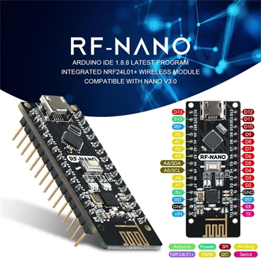 Nano V3.0 Micro USB Board QFN32 ATmega328P 5V 16M CH340 Integrated NRF24l01+2.4G