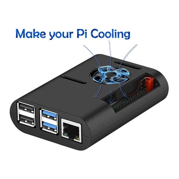 Raspberry Pi 4 Case with Cooling Fan