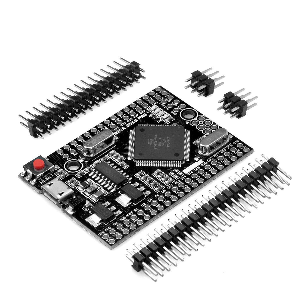 MEGA2560 PRO Board Embed CH340G/ATMEGA2560-16AU Chip with Male pin headers, Compatible for arduino Mega2560 DIY