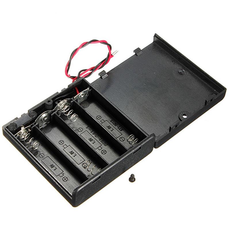 4 X AA Battery Case Holder with NO/OFF Switch