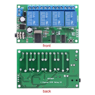 AD22B04  4 Channel DTMF Audio Decoder Relay Control Commands with Remote Control