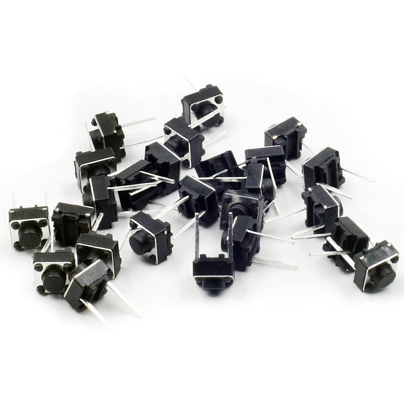 Tactile Push Button Switch 6x6x5mm 2pin [25pcs Pack]