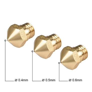 MK10 M7 Brass Extruder Head Hotend Nozzles for 3D Printer [2pcs]
