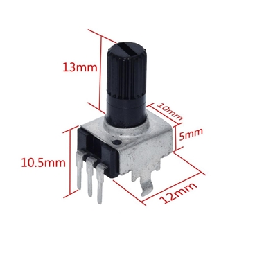 RV09 Vertical 12.5mm Shaft 1k-100k 0932 Adjustable Resistor 9 Type 3pin Seal Potentiometer [10pcs Pack]]