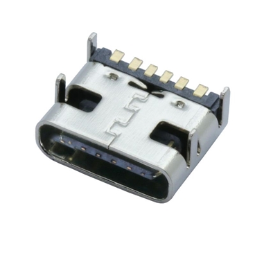USB Type C 6 Pin SMT Socket Connector USB 3.1 Type C Female Placement SMD DIP for PCB [10pcs Pack]