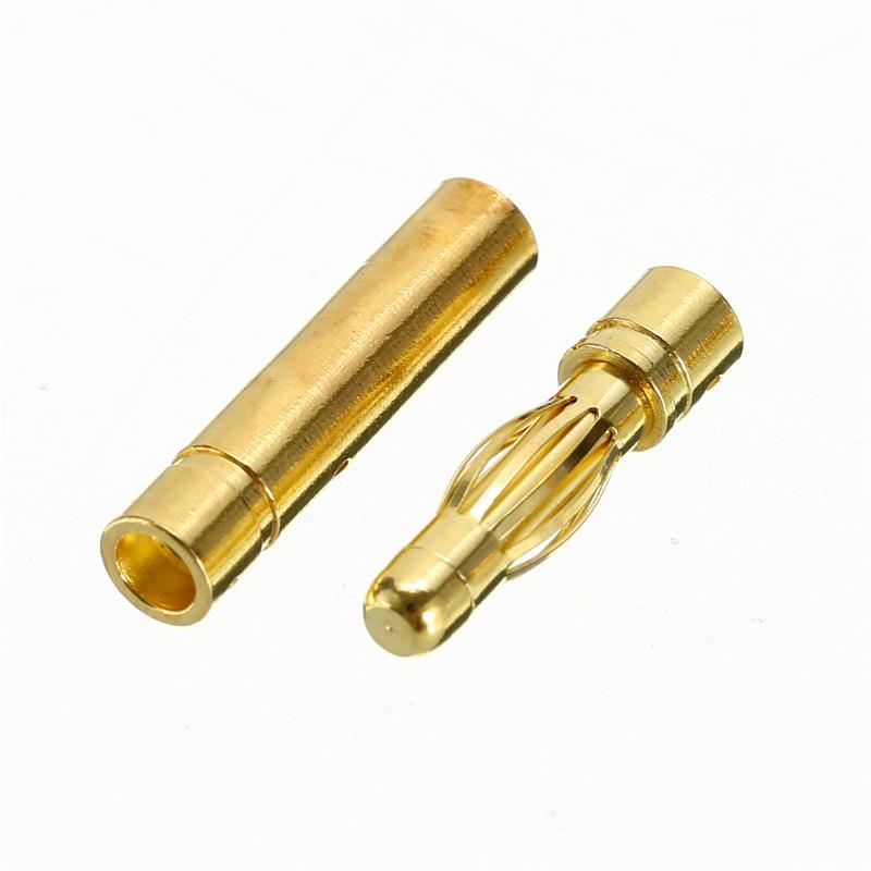 4mm RC Battery Gold-plated Bullet Banana Plug High Quality Male Female Bullet Banana Connector [5pair Pack]