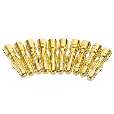 4mm RC Battery Gold-plated Bullet Banana Plug High Quality Male Female Bullet Banana Connector [5pair Pack]