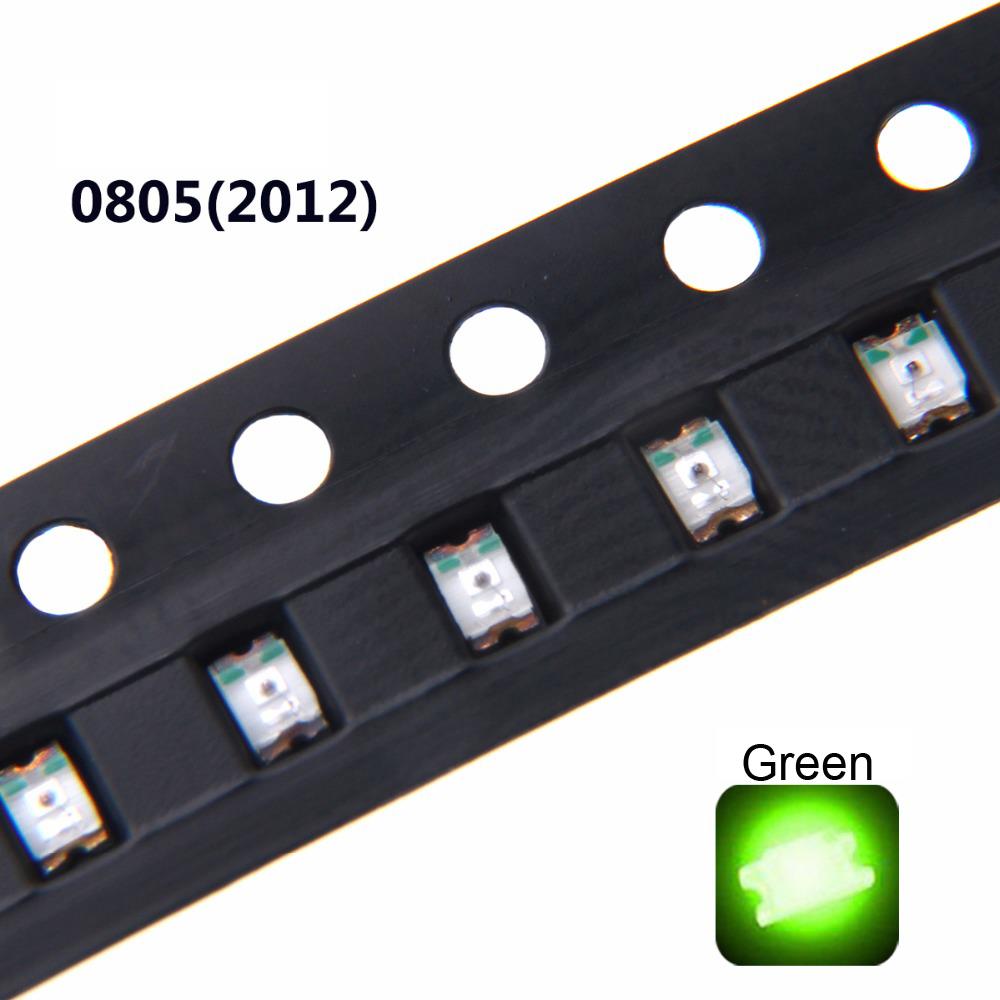 SMD LED 0805 Green Ultra Bright Light Emitting Diode LED Lamp [100pcs Pack]