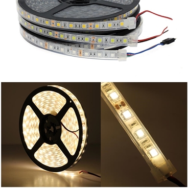 IP67 Waterproof LED Strip 5050 DC12V 60LED/M [5meter Pack]