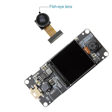 TTGO T-Camera Plus ESP32-DOWDQ6 8MB SPRAM Camera Module OV2640 1.3 Inch Display Rear Camera Fish-eye Lens