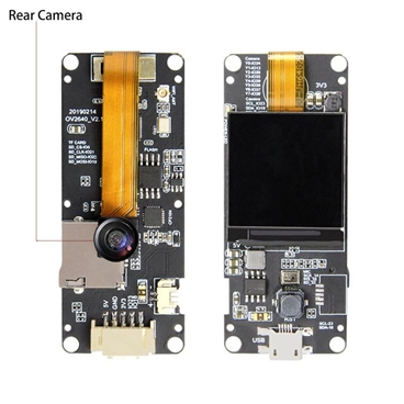 TTGO T-Camera Plus ESP32-DOWDQ6 8MB SPRAM Camera Module OV2640 1.3 Inch Display Rear Camera Fish-eye Lens