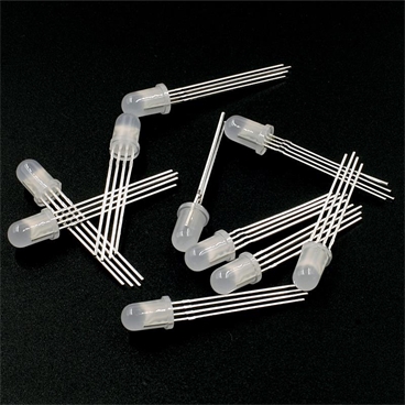 5mm Common Anode RGB Diffused Emitting Diode Lamp [10pcs Pack]