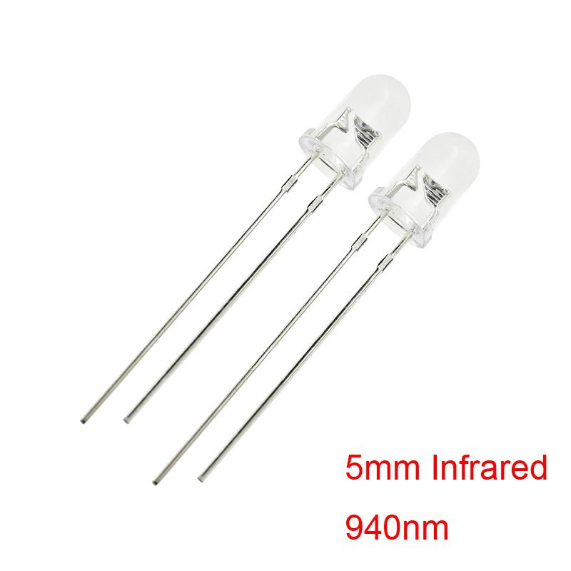 5mm 940nm IR Infrared Emitting Round LED Lamp [Pack 50pcs]