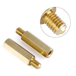 M3x15mm+6mm Male to Female Thread Brass Spacer Hexagonal Standoff [10pcs Pack]