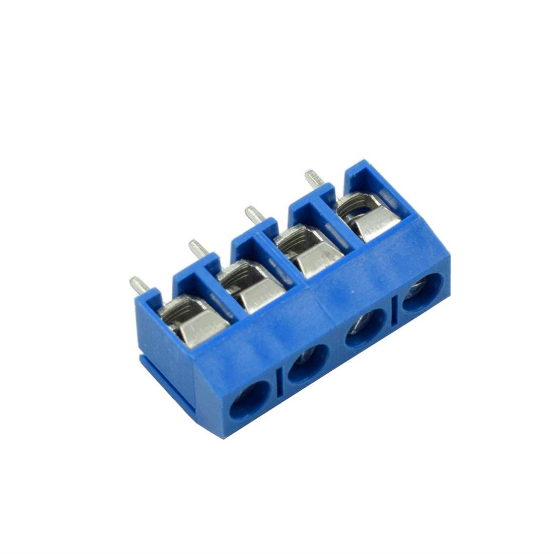4pins 5.0/5.08mm PCB Connector Block Screw Terminals [10pcs Pack]