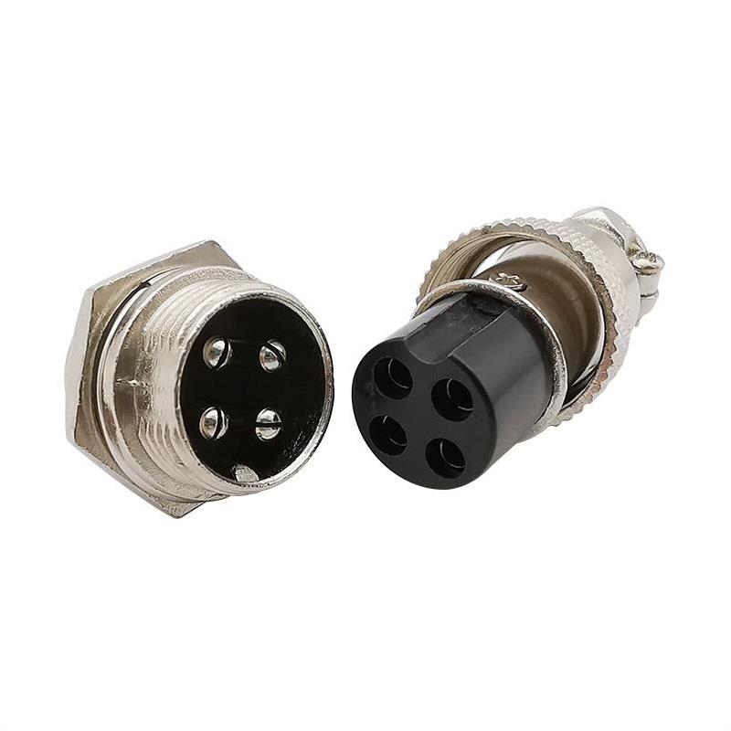 GX12 4Pin Aviation Plug Male and Female 12mm Wire Panel Connector