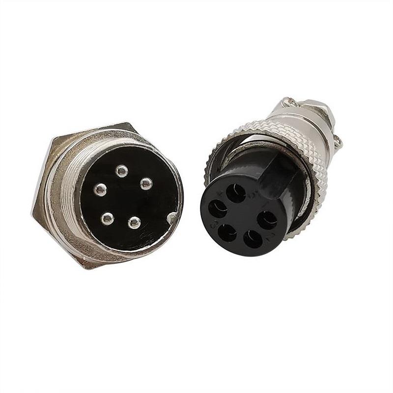 GX12 5Pin Aviation Plug Male and Female 12mm Wire Panel Connector