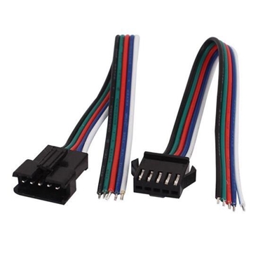 JST SM 5pin Plug Male and Female Fast On Terminal for RGB led strip