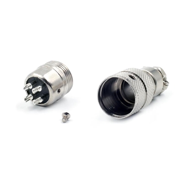 GX16 4Pin Aviation Male Plug Connector