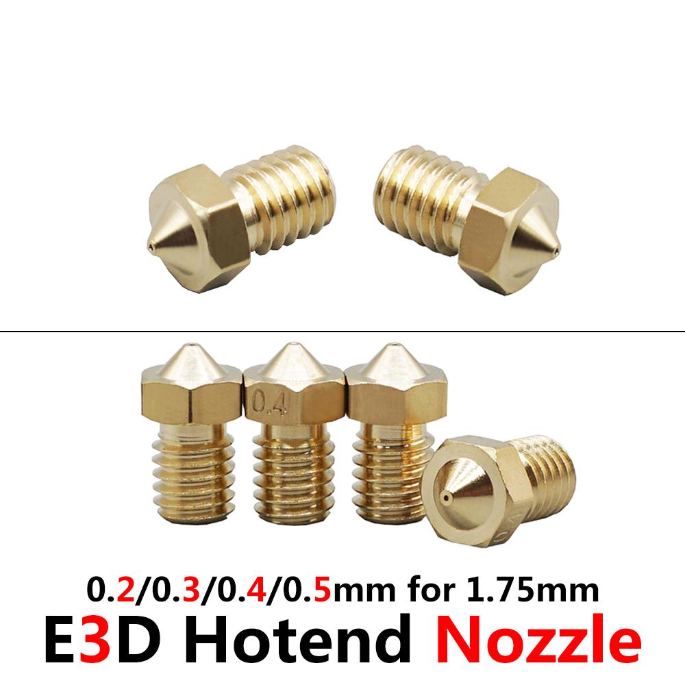 3D printer nozzle 1.75mm 0.2/0.3/0.4/0.5mm [5pcs Pack]